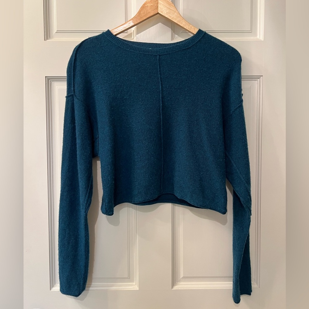 Nordstrom Teal Crew Neck Sweater